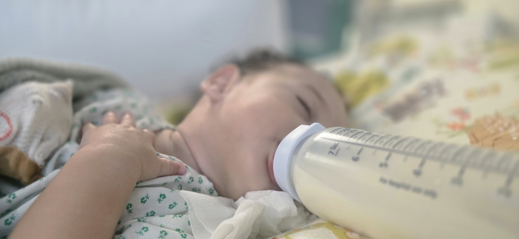 A quiet bottle feed before the big day.