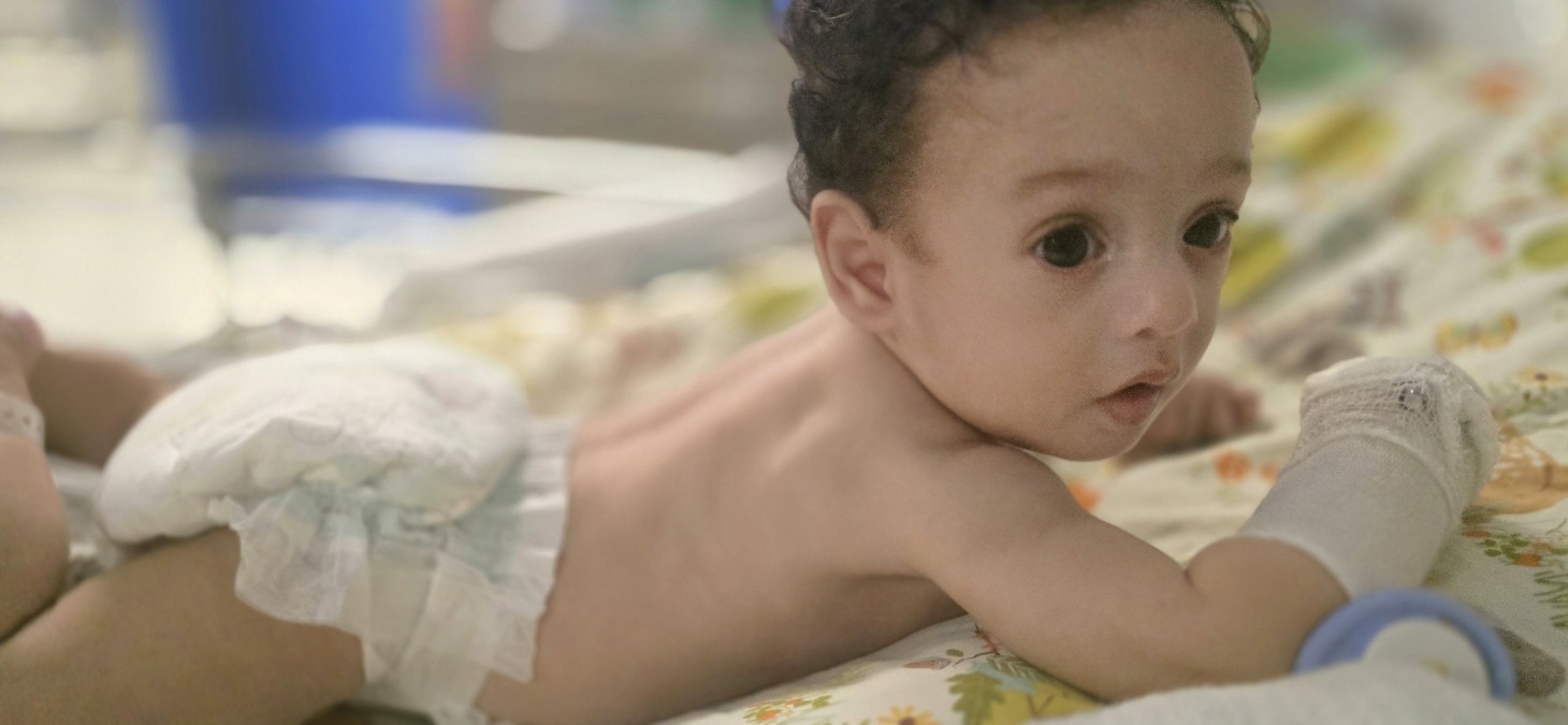 Tummy time warrior. Those big eyes taking everything in.